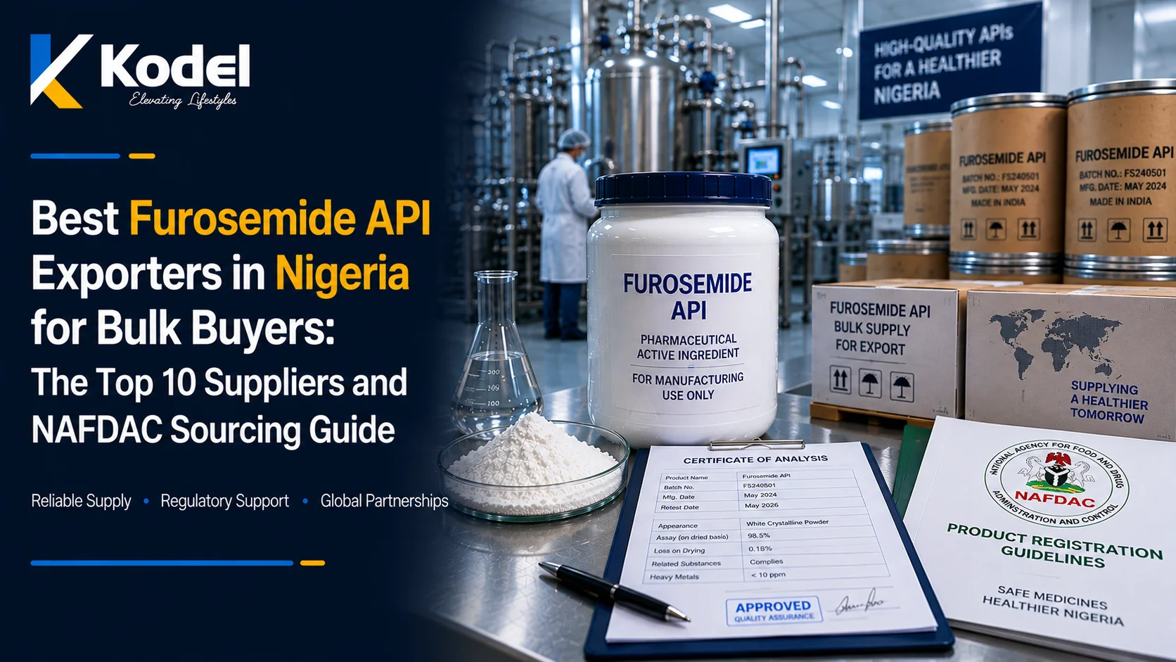 Furosemide API exporters in Nigeria for bulk buyers and NAFDAC sourcing guidance