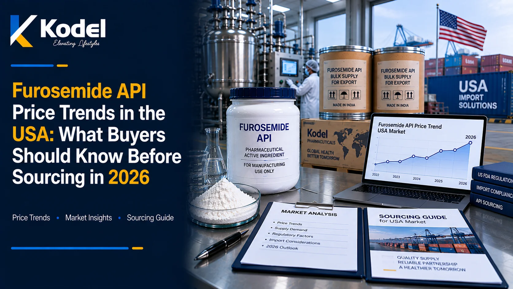 Furosemide API price trends in the USA and sourcing considerations for 2026