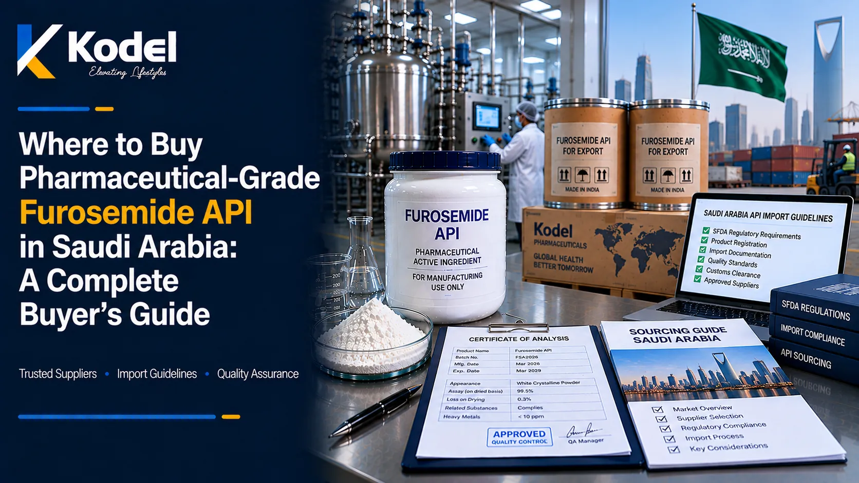 Where to buy pharmaceutical-grade Furosemide API in Saudi Arabia, with sourcing and import guidance.